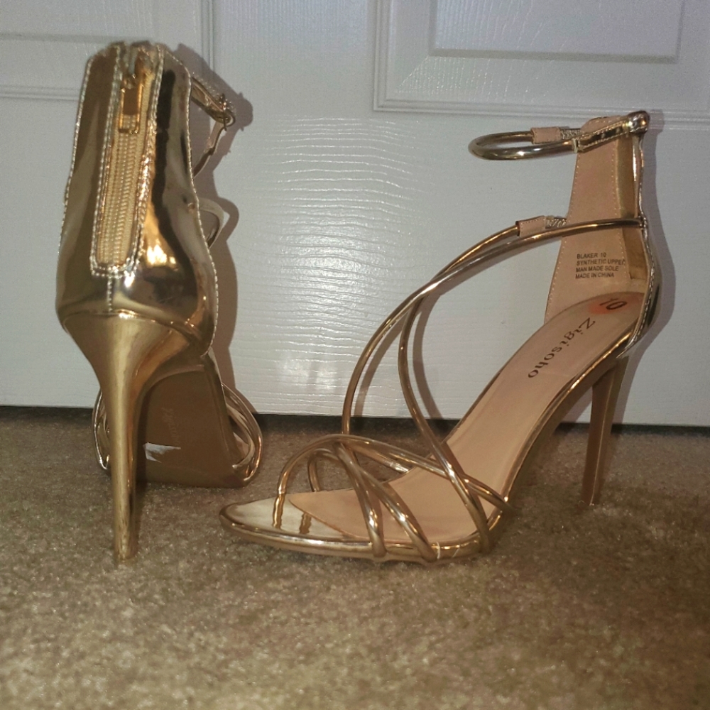 Gold heels